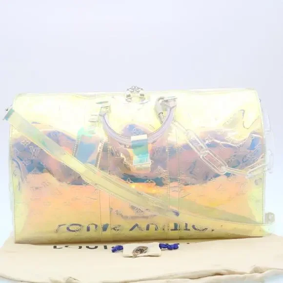 LOUIS VUITTON Monogram Prism Keepall Bandouliere 50 Bostonbag M53271